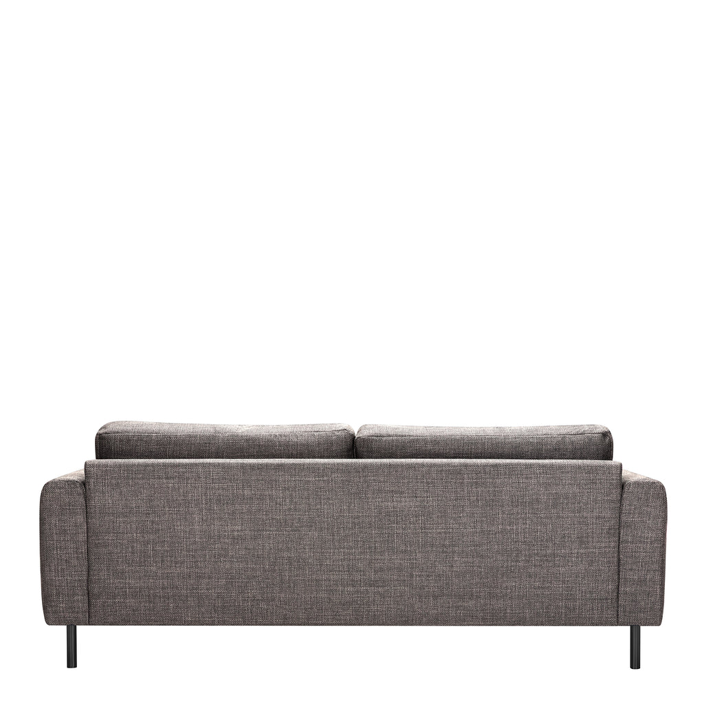 Orlando 3 Seater Sofa in Basel Light Grey Fabric