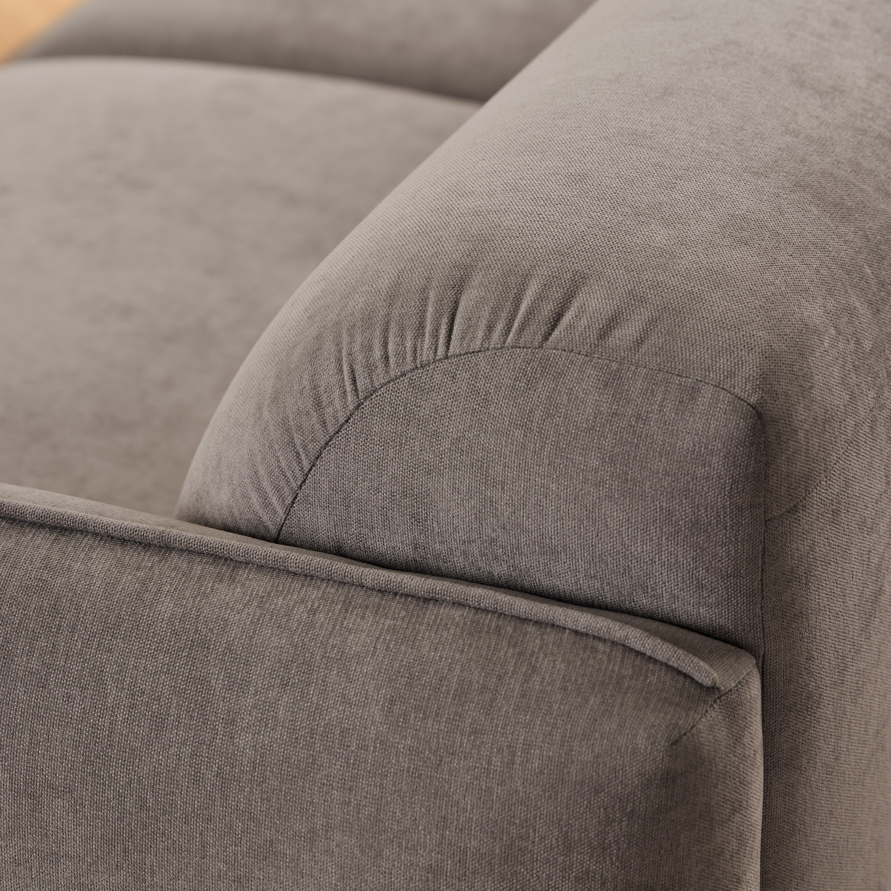Westley 3 Seater Sofa in Fay Dusty Brown Fabric