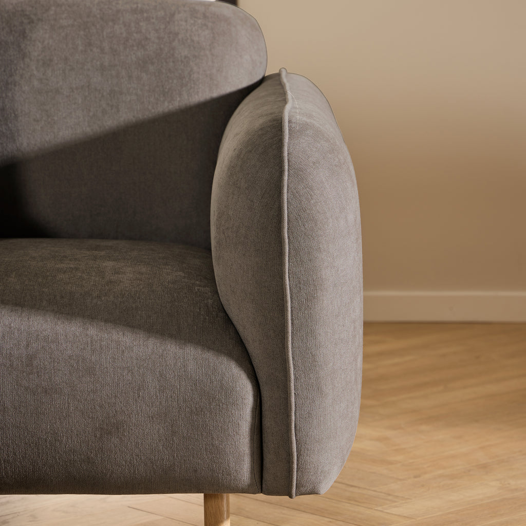 Westley 3 Seater Sofa in Fay Dusty Brown Fabric