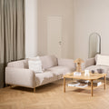 Westley 3 Seater Sofa in Fay Beige Fabric