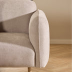 Westley 3 Seater Sofa in Fay Beige Fabric