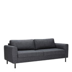 Orlando Set of 2 x 3 Seater Sofas in Basel Dark Grey Fabric