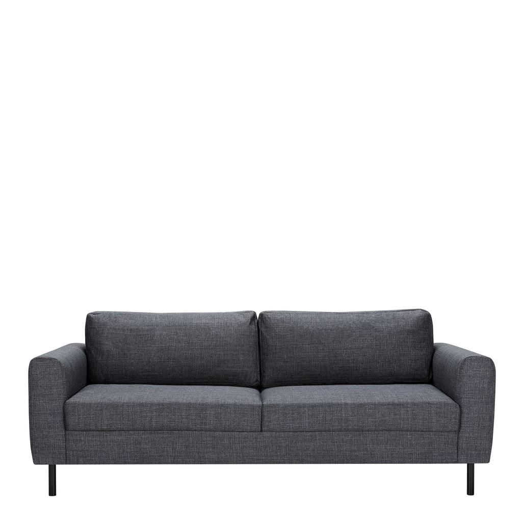 Orlando Set of 2 x 3 Seater Sofas in Basel Dark Grey Fabric