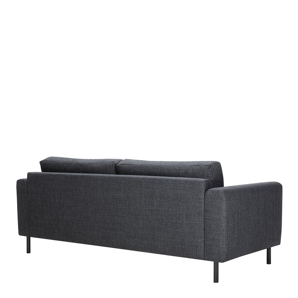 Orlando 2 + 3 Seater Sofa set in Basel Dark Grey Fabric