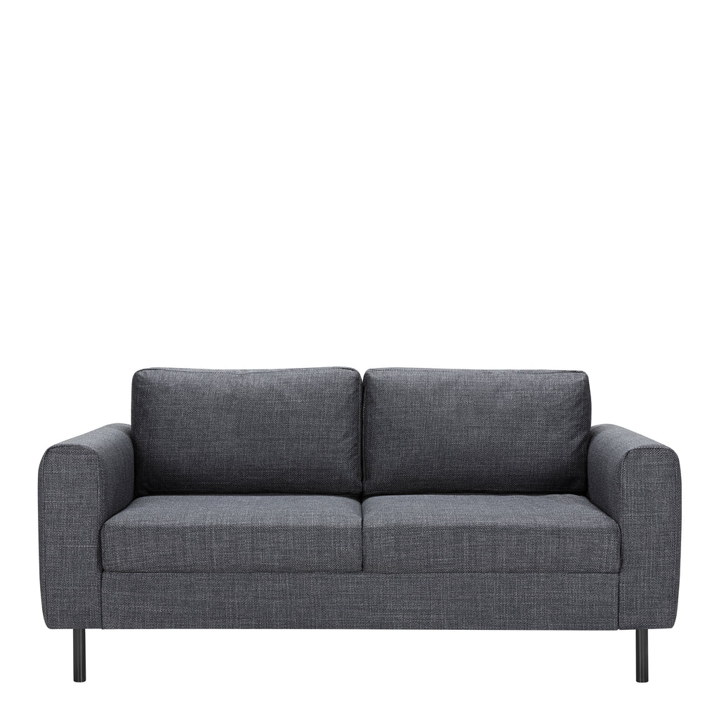 Orlando 2 + 3 Seater Sofa set in Basel Dark Grey Fabric