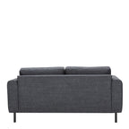 Orlando 2 + 3 Seater Sofa set in Basel Dark Grey Fabric