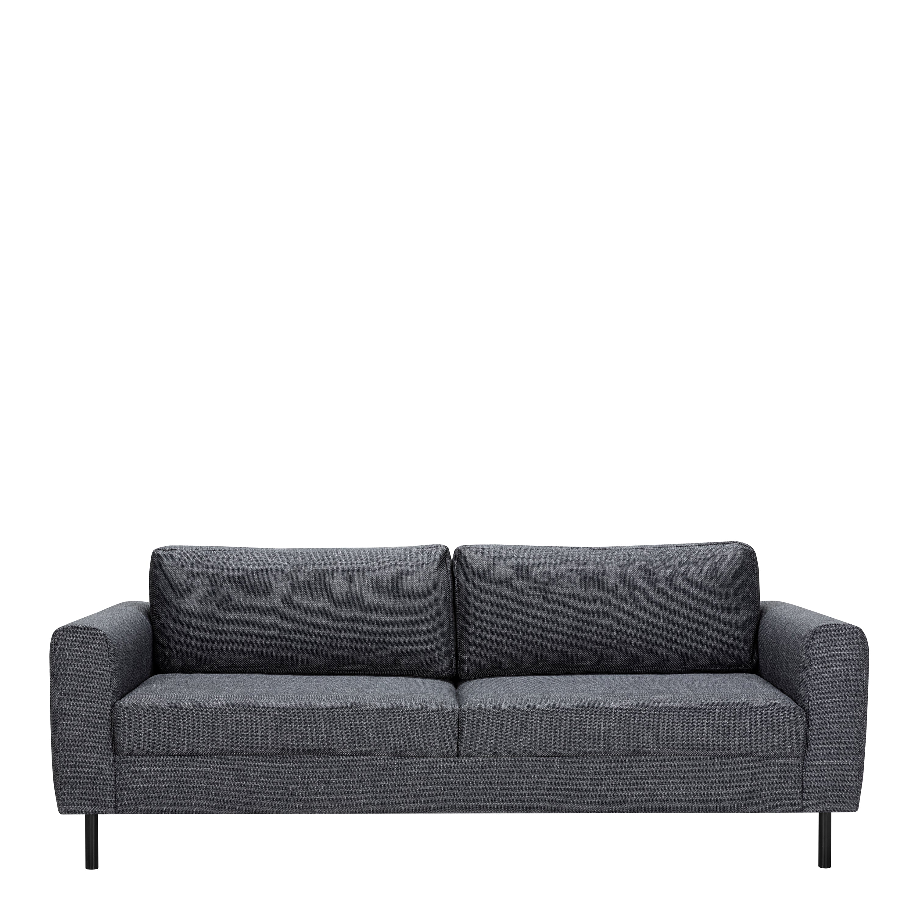 Orlando 2 + 3 Seater Sofa set in Basel Dark Grey Fabric