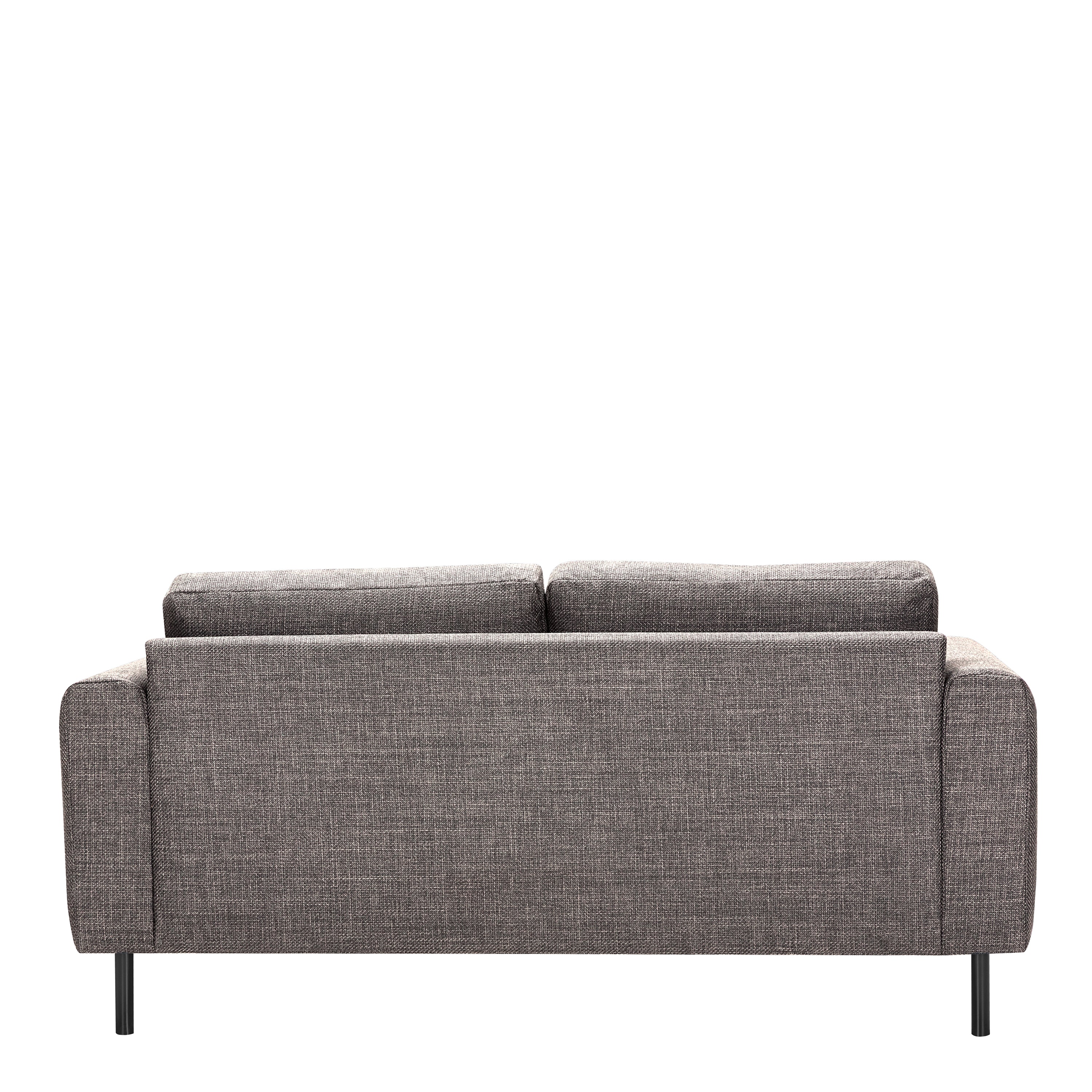 Orlando Set of 2 x 2 Seater Sofas in Basel Light Grey Brown Fabric