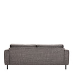 Orlando 2 + 3 Seater Sofa set in Basel Light Grey Brown Fabric