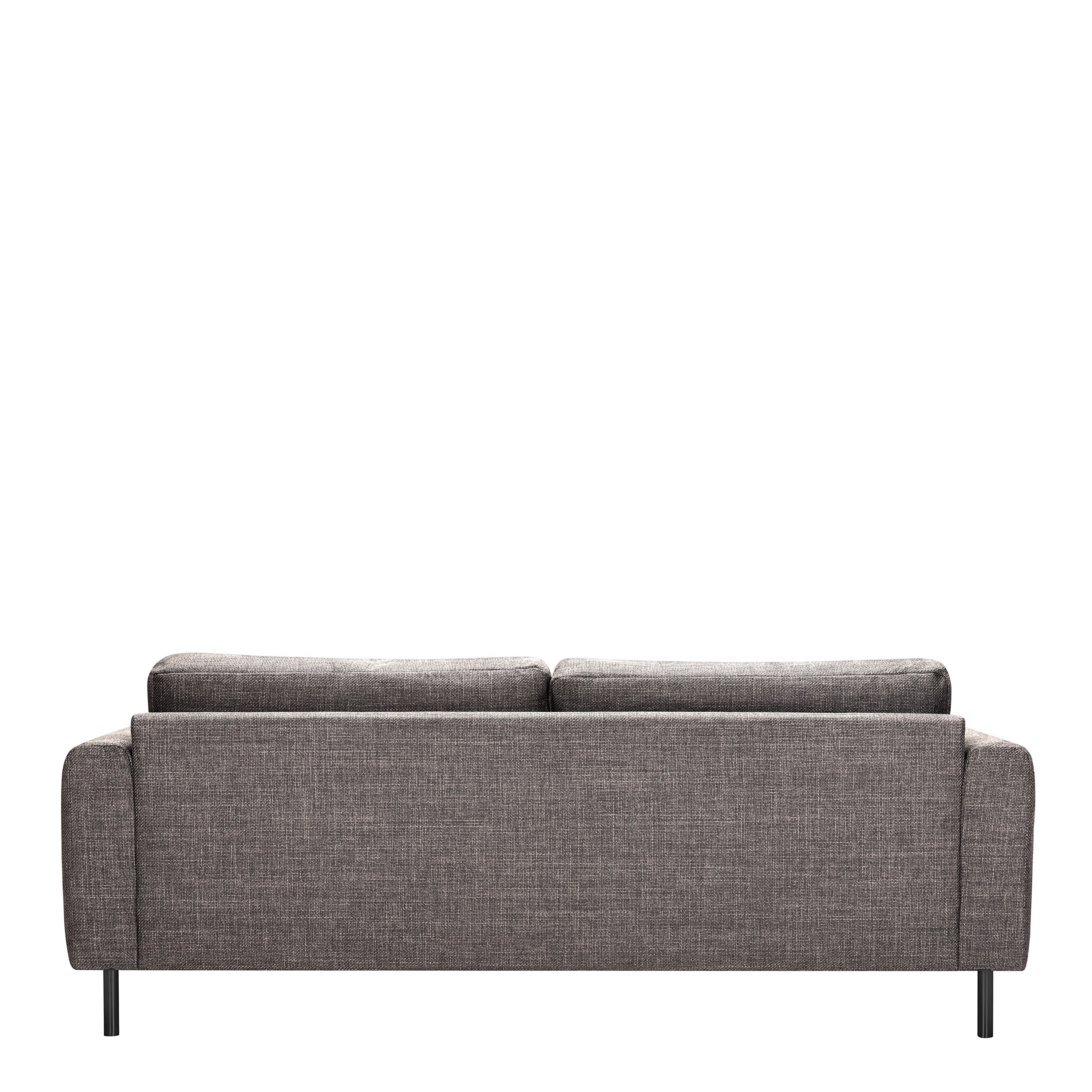 Orlando Set of 2 x 3 Seater Sofas in Basel Light Grey Brown Fabric