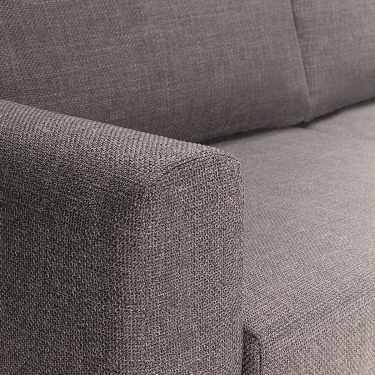 Orlando Set of 2 x 3 Seater Sofas in Basel Light Grey Brown Fabric