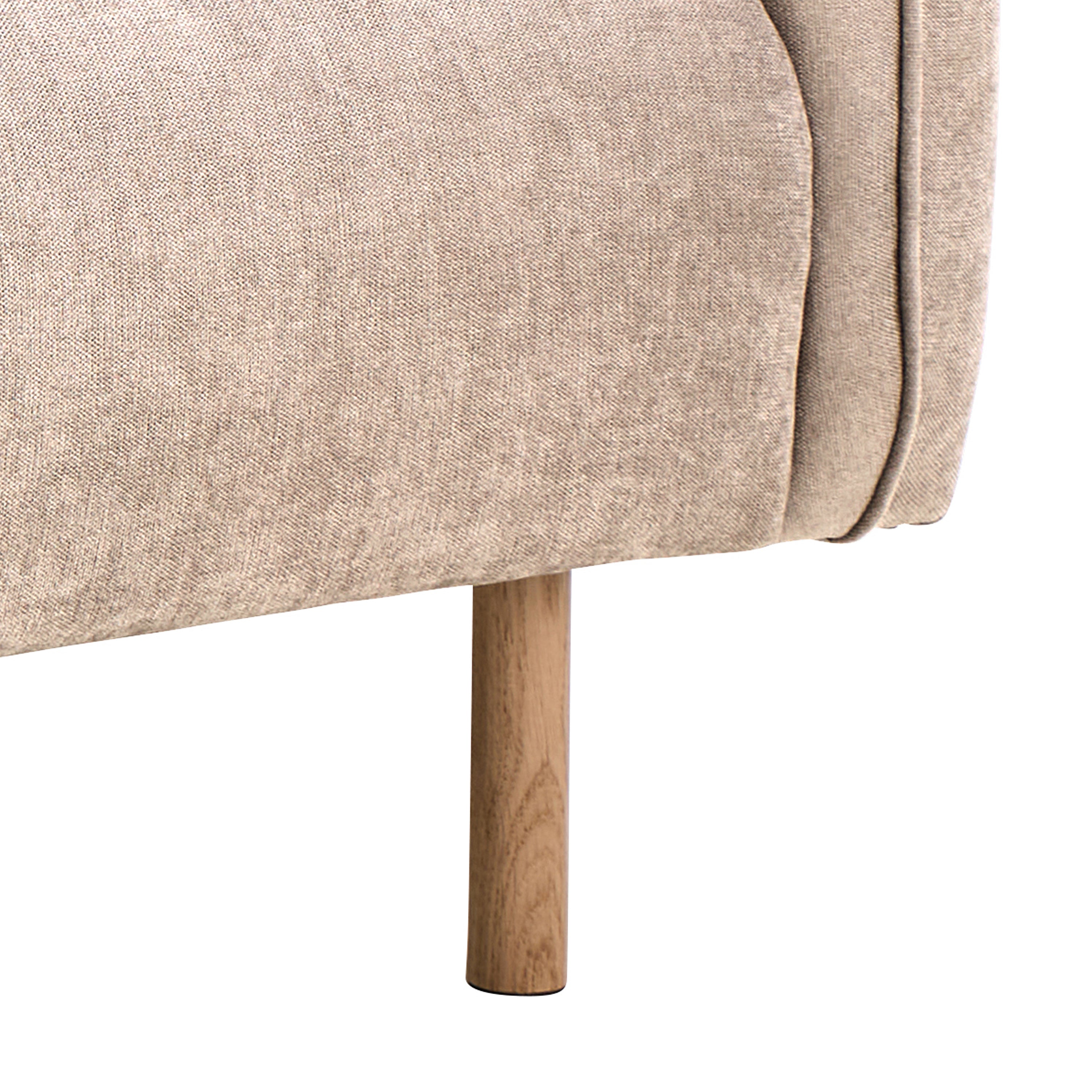Westley Set of 2 x 2.5 Seater Sofas in Fay Beige Fabric