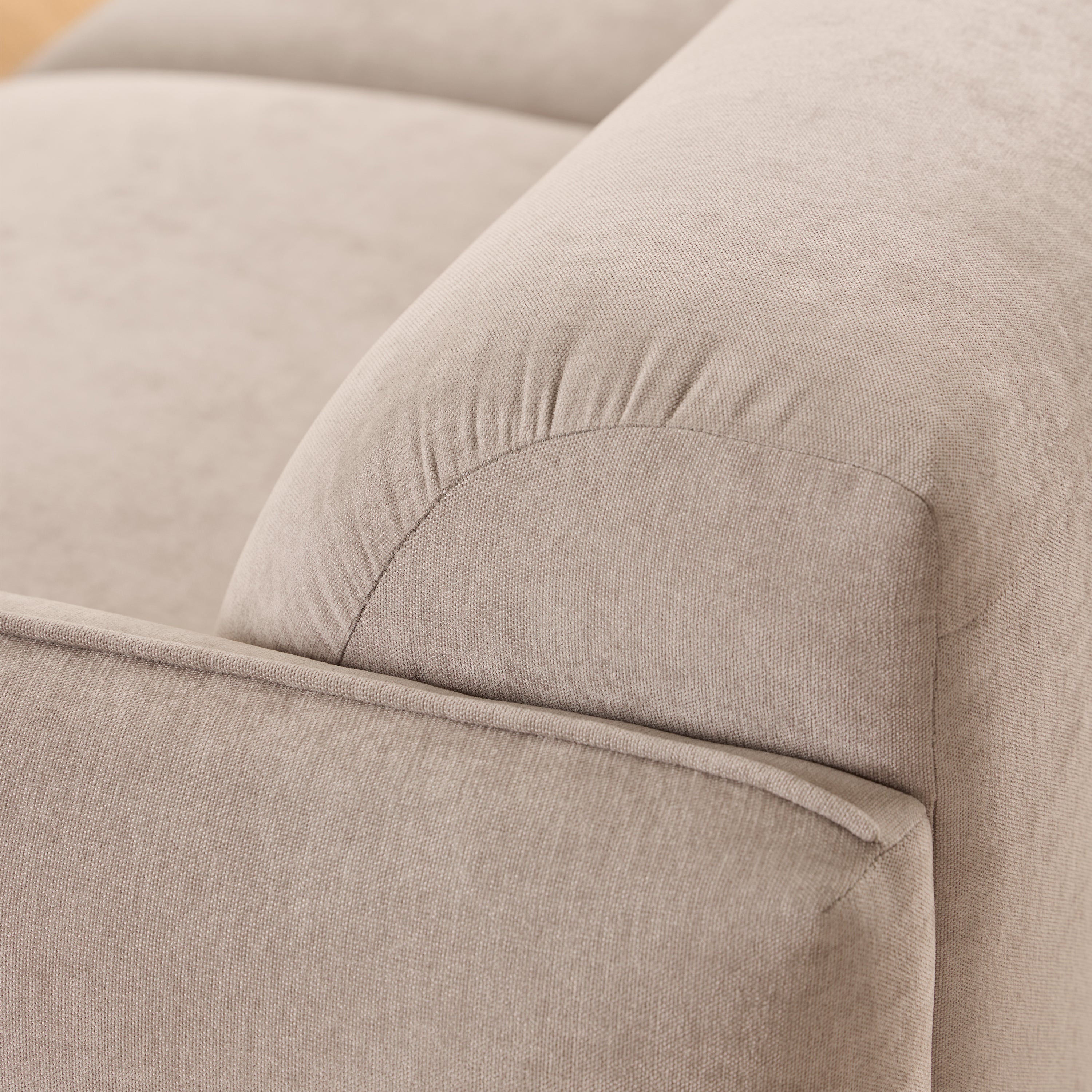 Westley Set of 2 x 2.5 Seater Sofas in Fay Beige Fabric