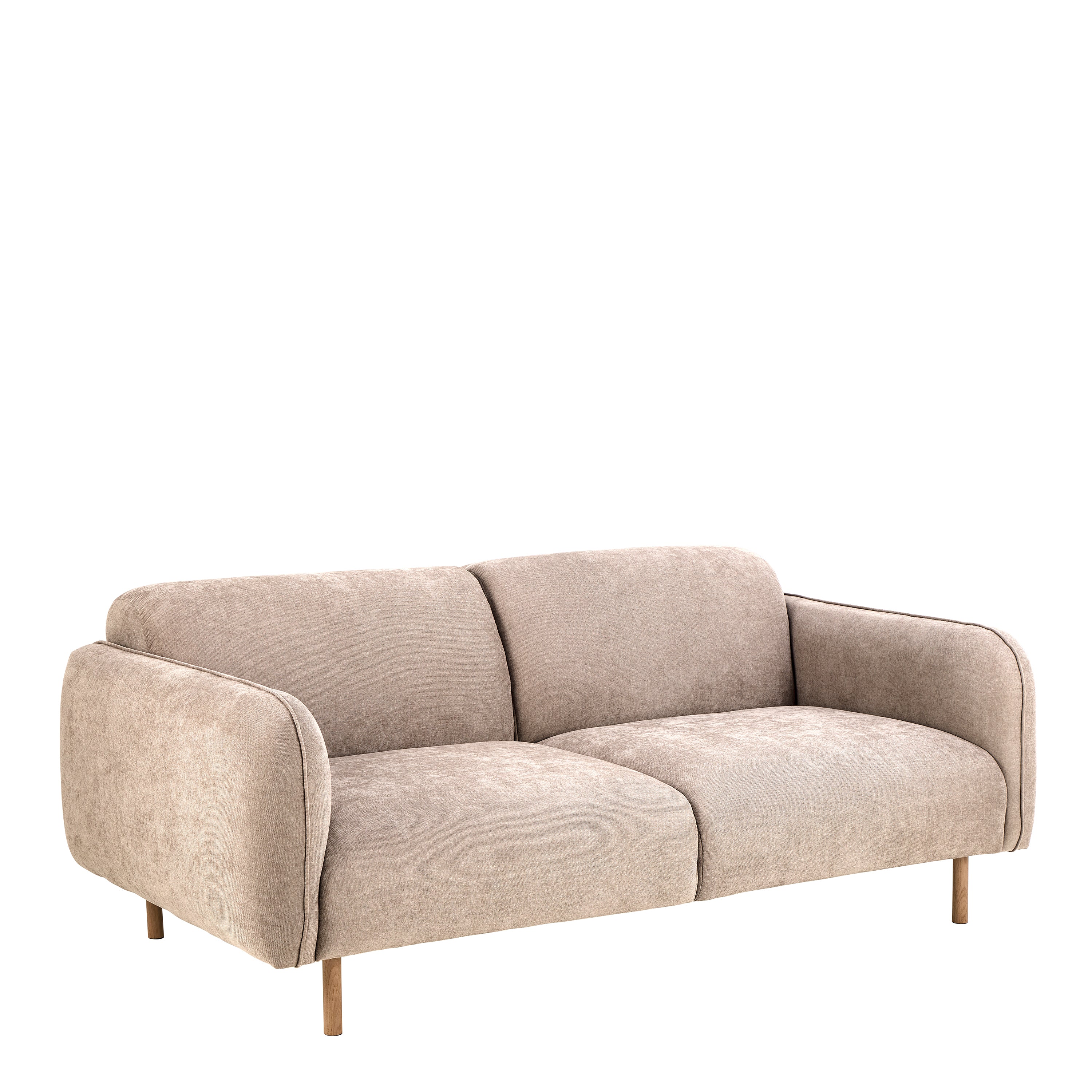 Westley 2.5 + 3 Seater Sofa Set in Fay Beige Fabric
