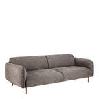 Westley Set of 2 x 3 Seater Sofas in Fay Dusty Brown Fabric
