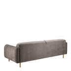 Westley Set of 2 x 3 Seater Sofas in Fay Dusty Brown Fabric