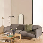 Westley Set of 2 x 3 Seater Sofas in Fay Dusty Brown Fabric
