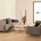 Westley 2.5 + 3 Seater Sofa Set and Fay Dusty Brown Fabric