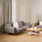 Westley 2.5 + 3 Seater Sofa Set and Fay Dusty Brown Fabric