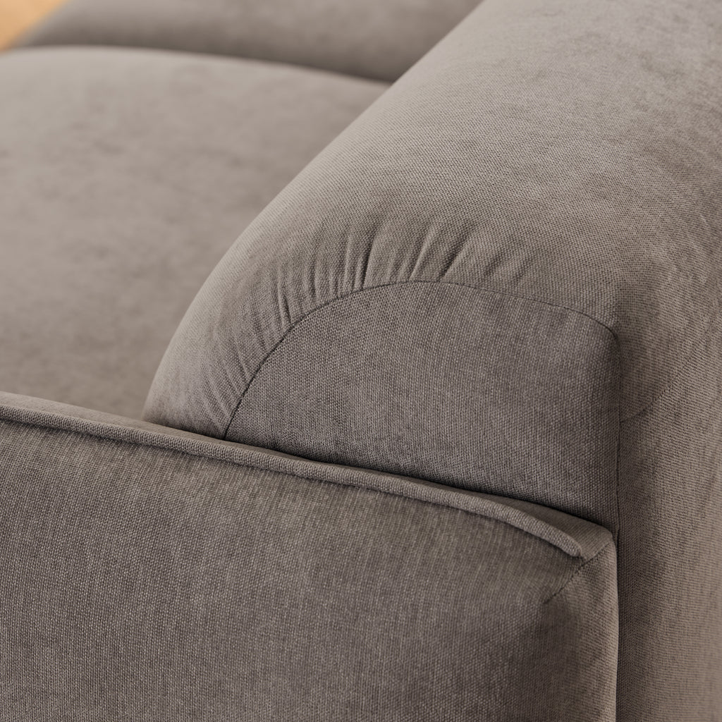 Westley Set of 2 x2.5  Seater Sofas in Fay Dusty Brown Fabric