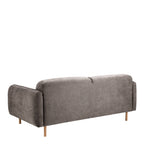 Westley Set of 2 x2.5  Seater Sofas in Fay Dusty Brown Fabric