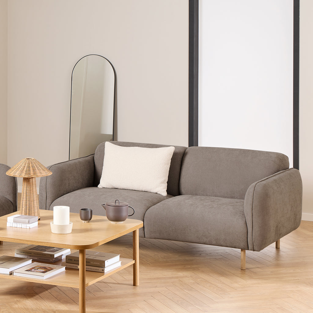 Westley Set of 2 x2.5  Seater Sofas in Fay Dusty Brown Fabric