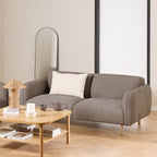Westley Set of 2 x2.5  Seater Sofas in Fay Dusty Brown Fabric