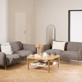 Westley Set of 2 x2.5  Seater Sofas in Fay Dusty Brown Fabric