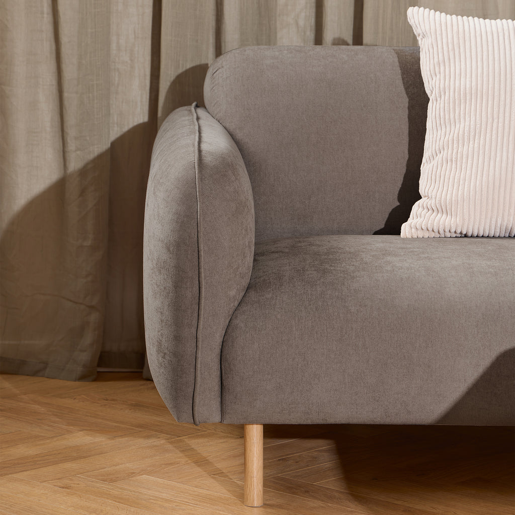 Westley Set of 2 x2.5  Seater Sofas in Fay Dusty Brown Fabric