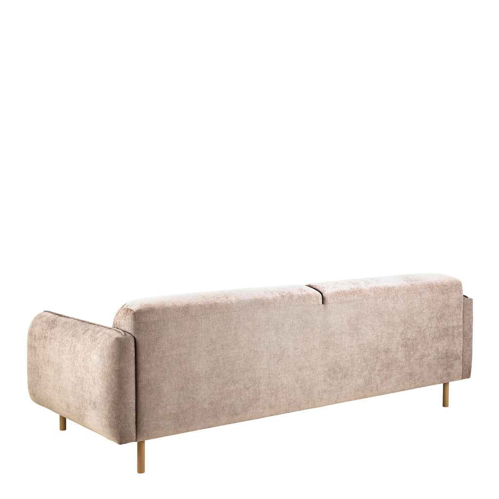Westley Set of 2 x 3 Seater Sofas in Fay Beige Fabric