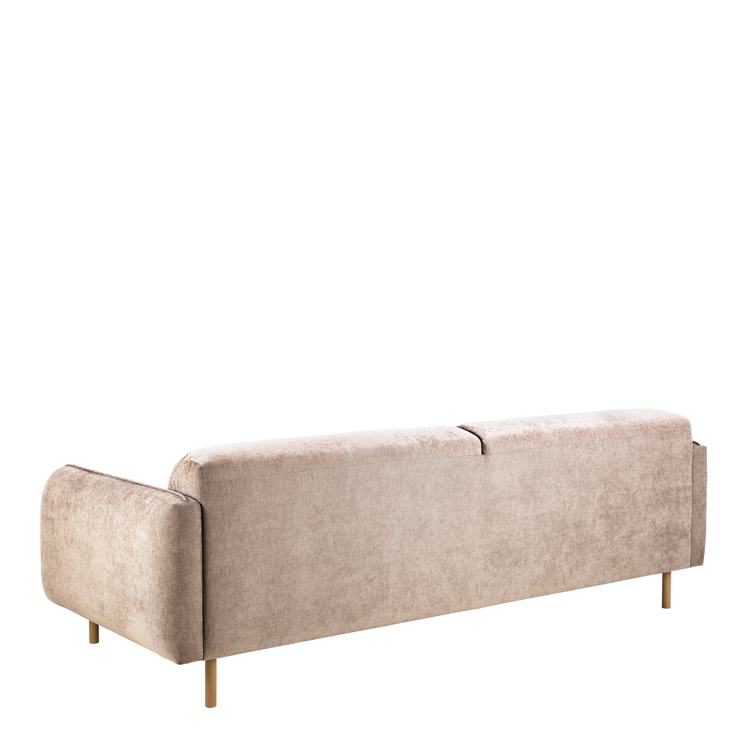 Westley Set of 2 x 3 Seater Sofas in Fay Beige Fabric