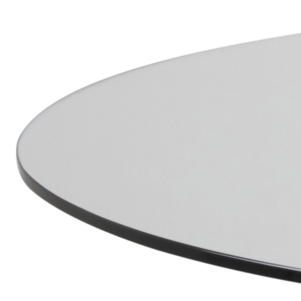 Harlow Round Dining Table with Glass Top 119x75.5cm