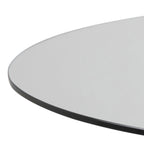 Harlow Round Dining Table with Glass Top 119x75.5cm