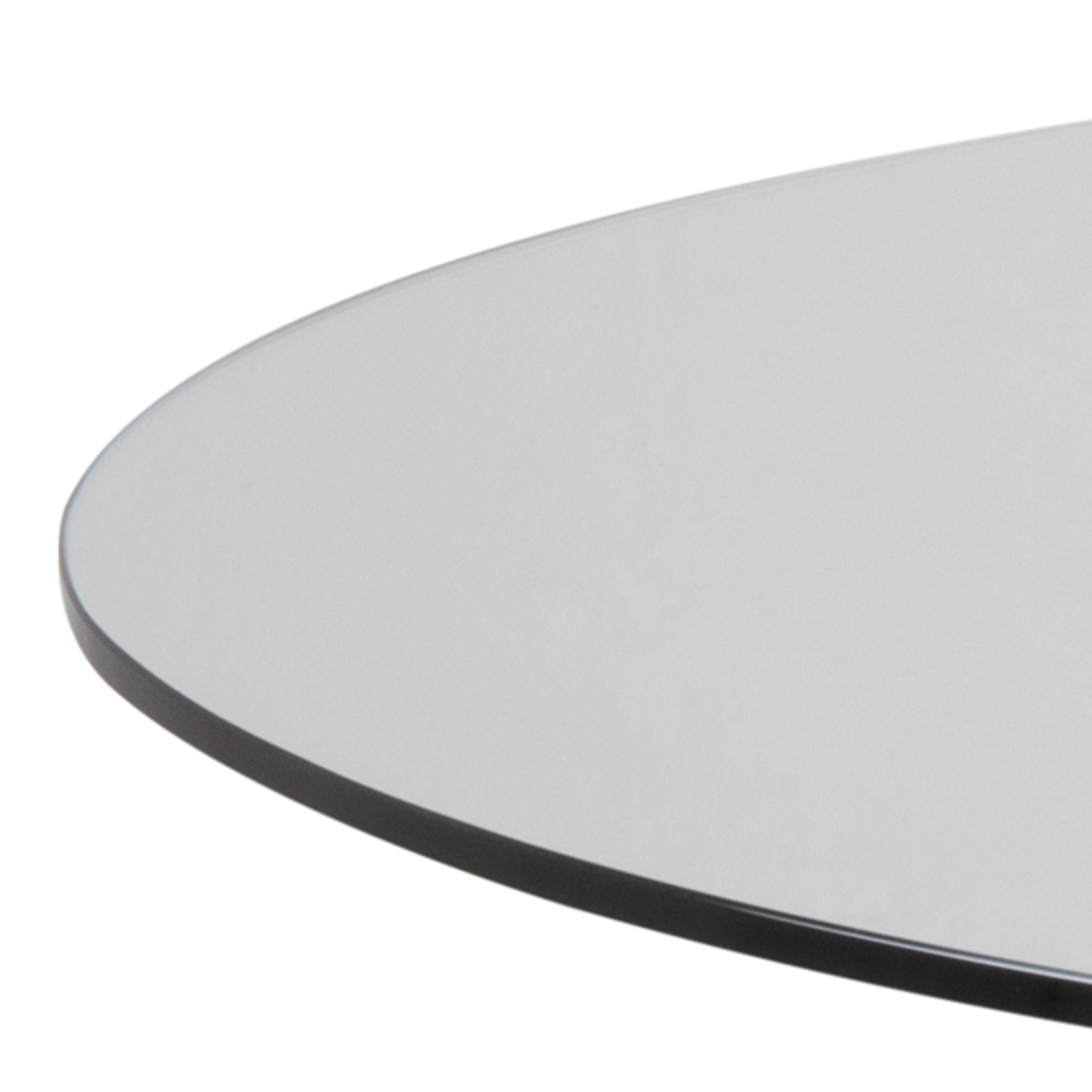 Harlow Round Dining Table with Glass Top 119x75.5cm
