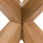 Harlow Round Dining Table with Glass Top 119x75.5cm