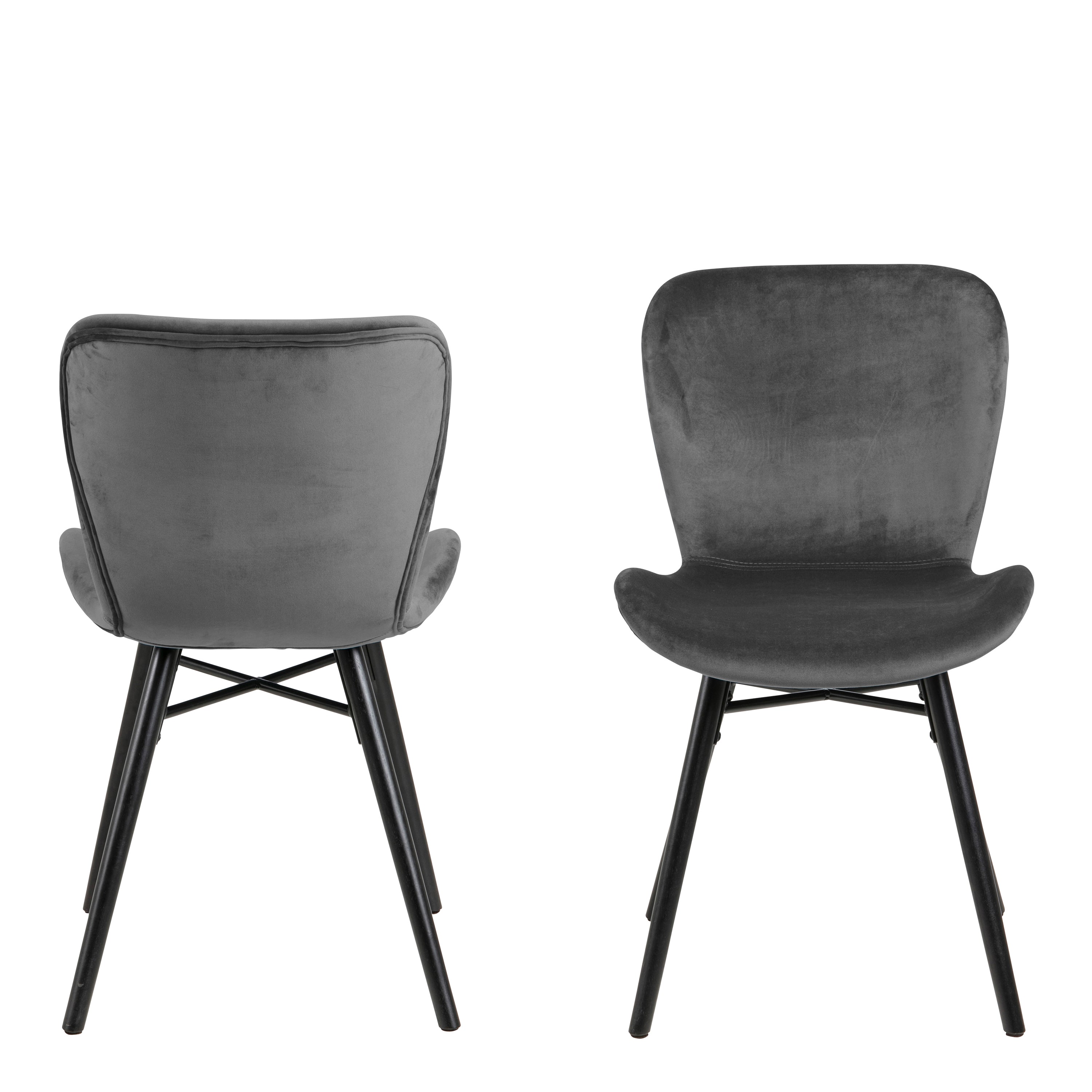 Matilda Dining Chair in Dark Grey Set of 2