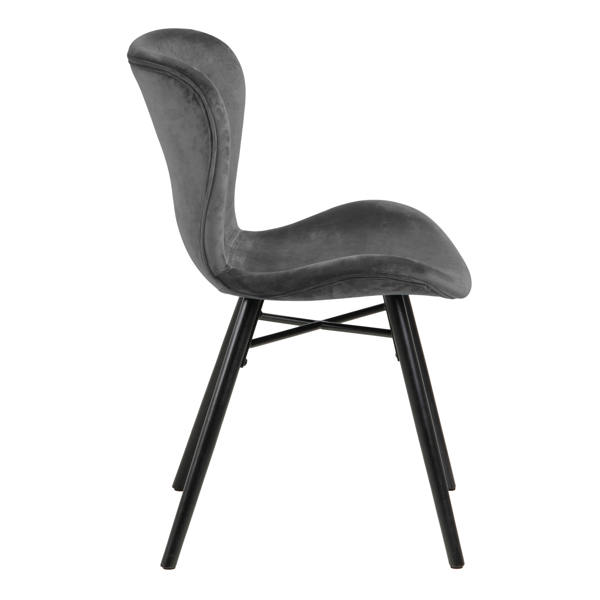 Matilda Dining Chair in Dark Grey Set of 2