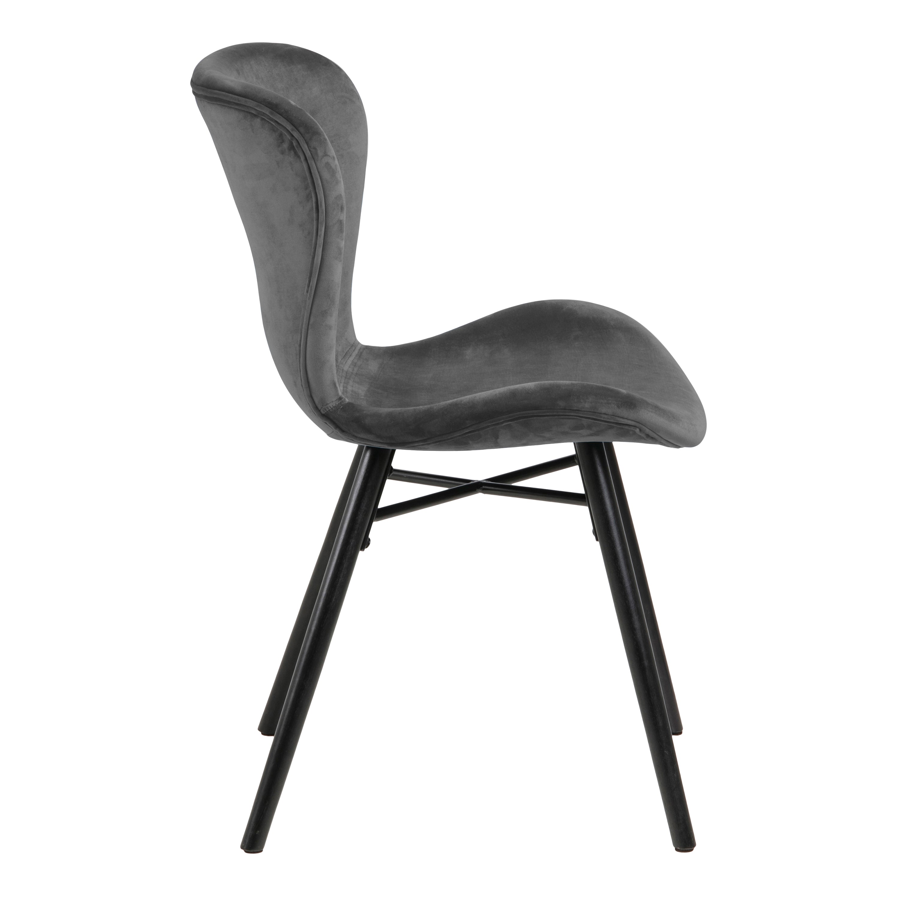 Matilda Dining Chair in Dark Grey Set of 2