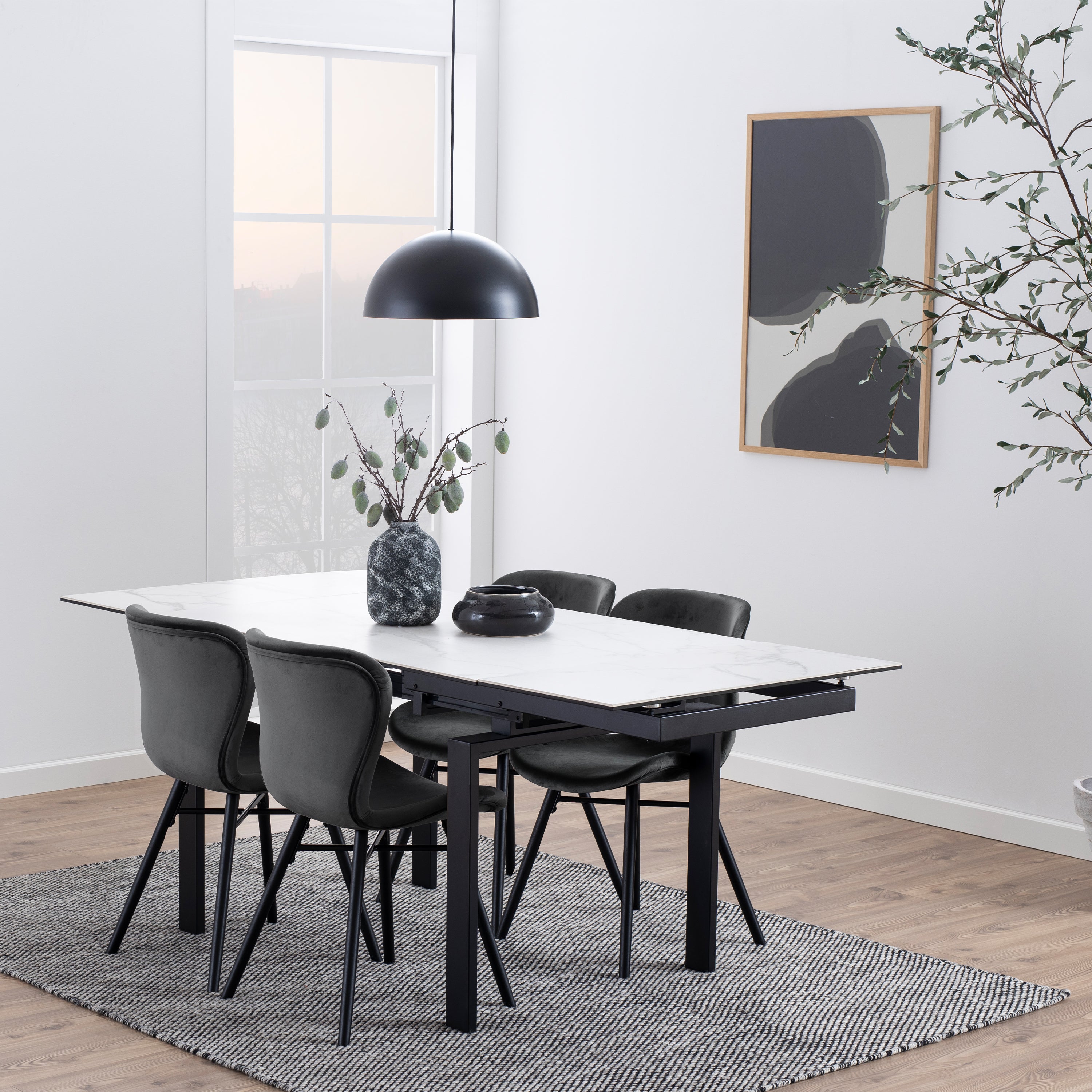 Matilda Dining Chair in Dark Grey Set of 2