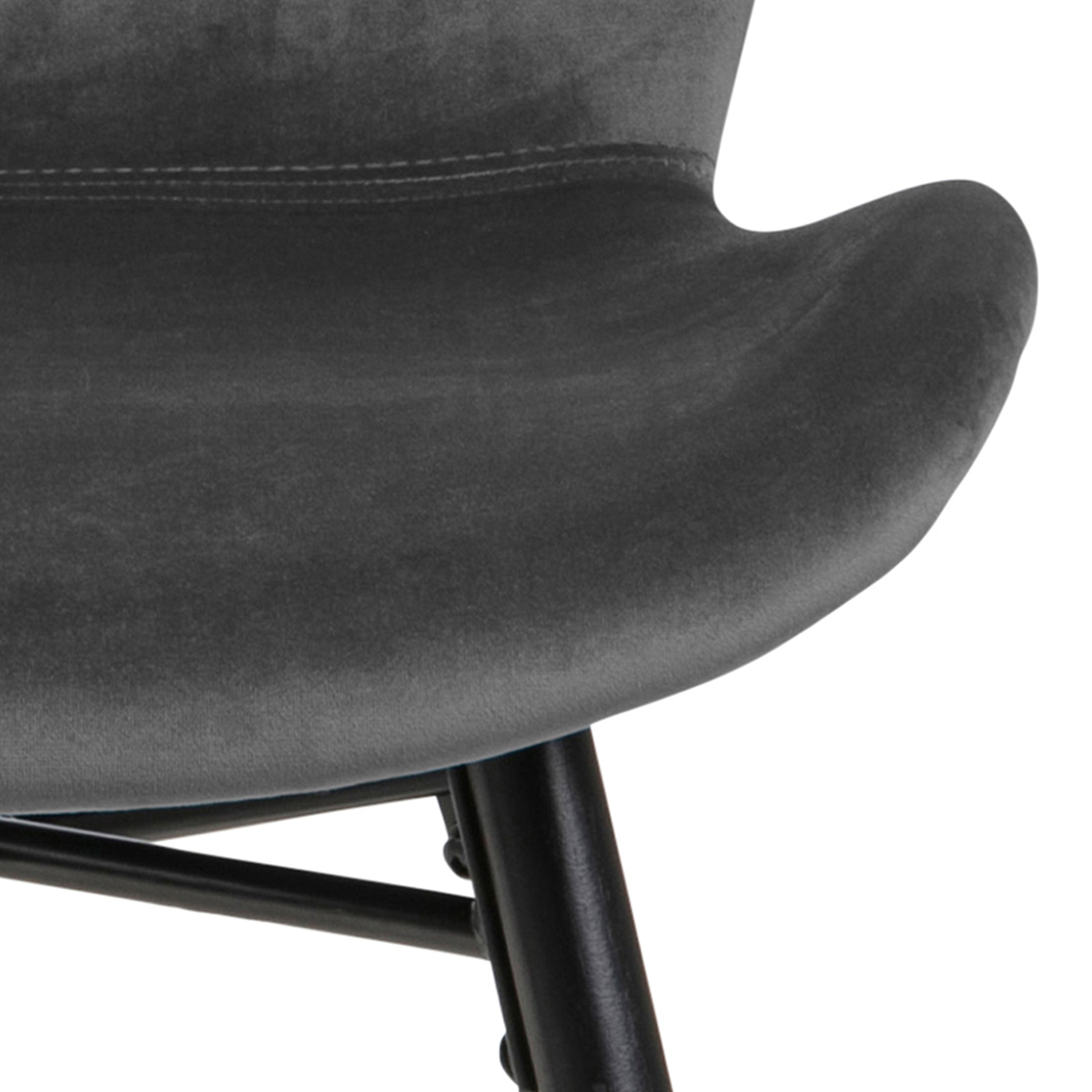 Matilda Dining Chair in Dark Grey Set of 2