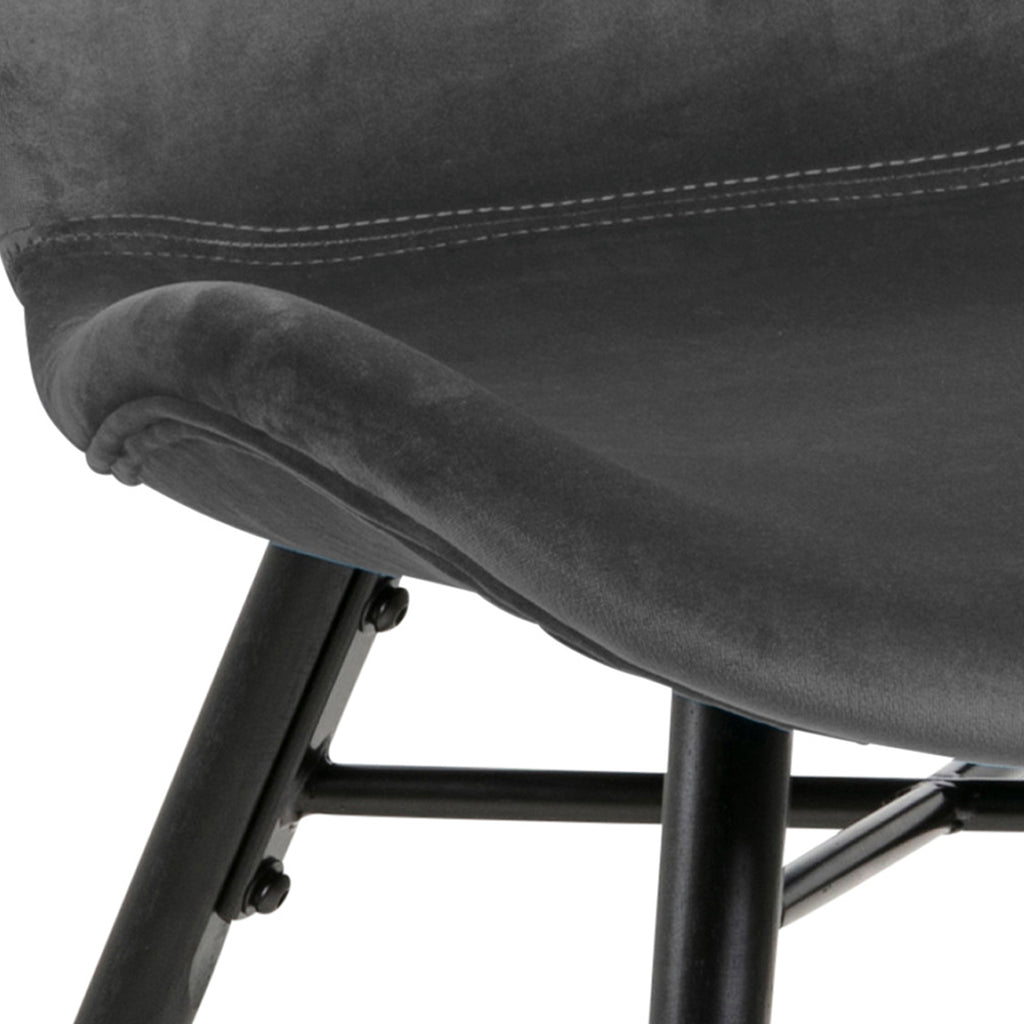 Matilda Dining Chair in Dark Grey Set of 2