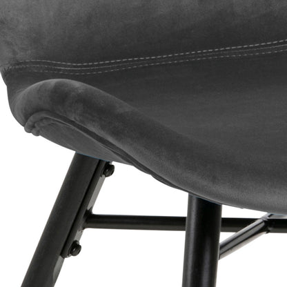 Matilda Dining Chair in Dark Grey Set of 2