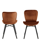 Matilda Dining Chair in Copper Set of 2