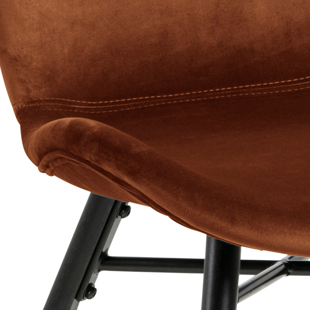 Matilda Dining Chair in Copper Set of 2
