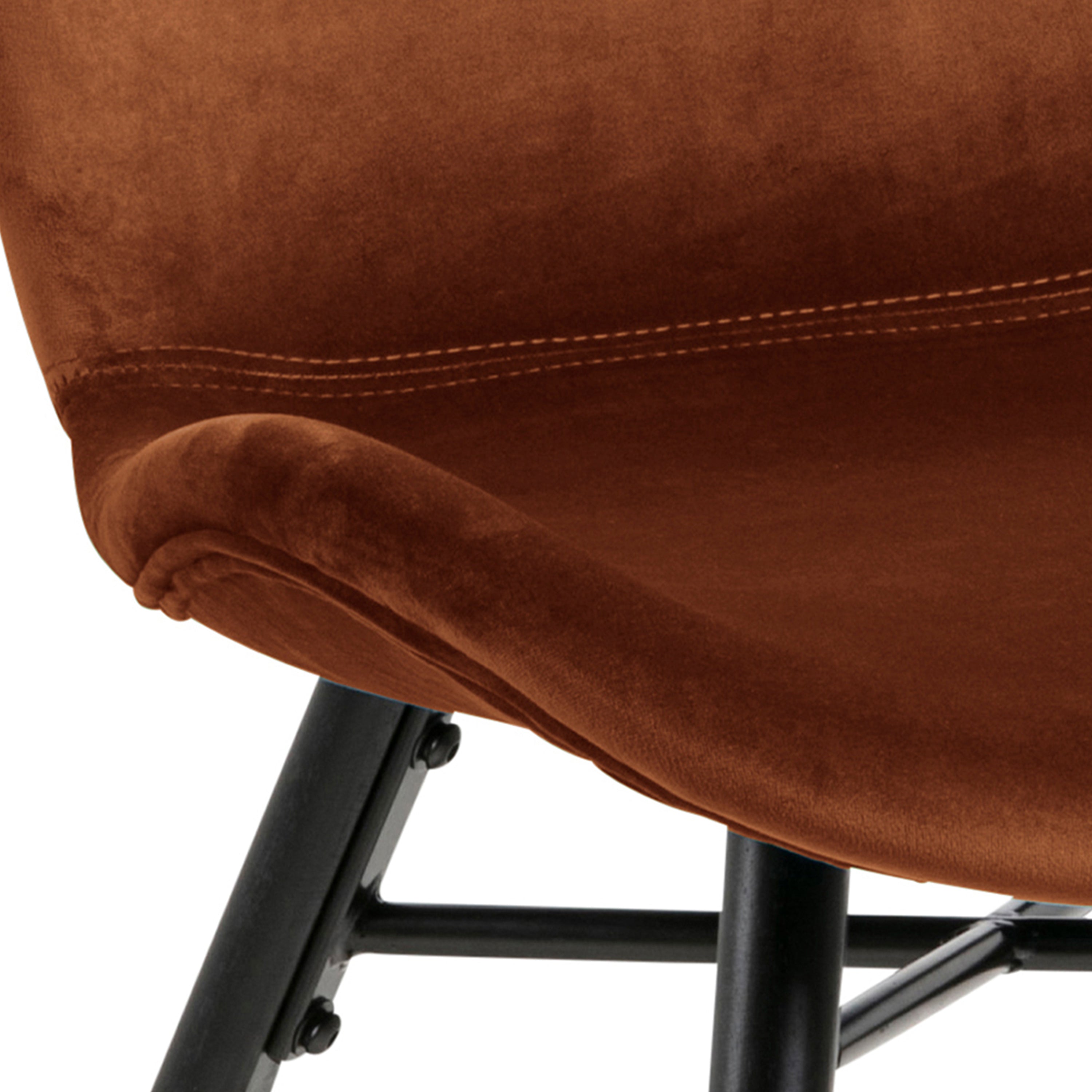 Matilda Dining Chair in Copper Set of 2