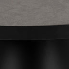 Sullivan Round Ceramic Coffee Table in Black 45,7x45cm