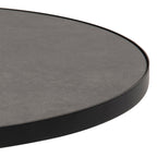 Sullivan Round Ceramic Coffee Table in Black 65.7x40cm