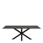 Harlow Dining Table with Ceramic Black Top 200cm