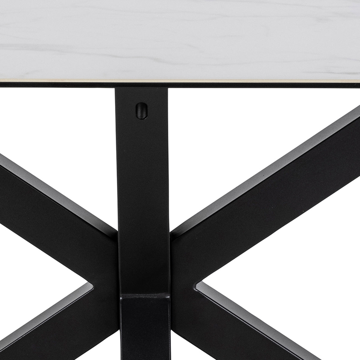 Harlow Dining Table with Ceramic White Top 200cm