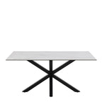 Harlow Dining Table in Ceramic White 160x75.5cm